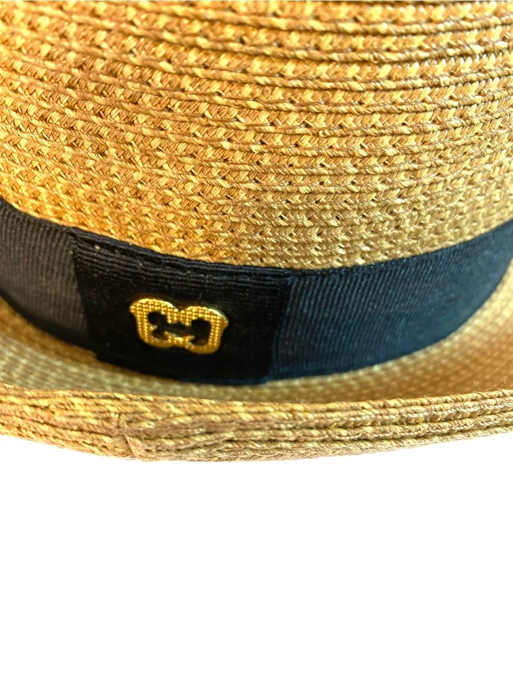 ERIC JAVITS Squishee Packable Fedora Hat Natural with Black Band - Picture 4 of 10
